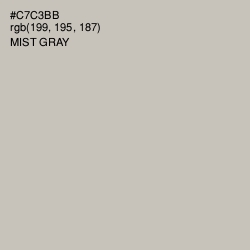 #C7C3BB - Mist Gray Color Image